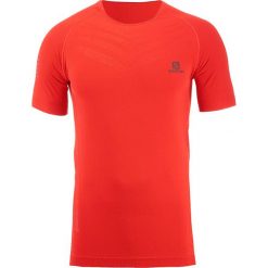 Koszulka Salomon Sense Pro Tee M Czerwona. Czerwone koszulki męskie Salomon, m, bez wzorów, z materiału, bez kołnierzyka, z krótkim rękawem, krótkie, do biegania. Za 189,99 zł.