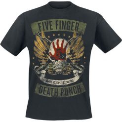 T-shirty męskie: Five Finger Death Punch Locked & Loaded T-Shirt czarny