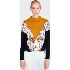 Scotch & Soda Bluza Niebieski Żółty Wielokolorowy. Żółte bluzy damskie Scotch & Soda, s, bez wzorów, z elastanu, bez rękawów, bez kaptura. Za 438,95 zł.