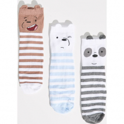 Skarpetki We bare bears - Wielobarwn. Szare skarpetki damskie Sinsay. Za 19,99 zł.