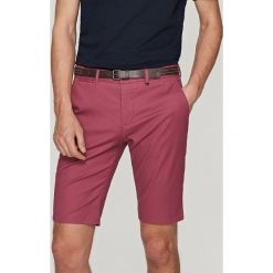 Spodenki i szorty męskie: Szorty chino z paskiem slim fit – Fioletowy