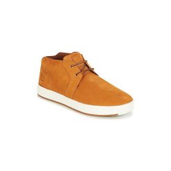Buty Timberland Davis Square Leather Chukka. Żółte trampki męskie Timberland, bez wzorów, bez zapięcia. Za 370,30 zł.