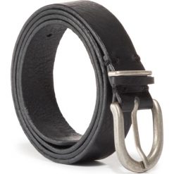 Pasek Damski WRANGLER - Double Loop W0B11U101 Black. Czarne paski damskie Wrangler, w paski, ze skóry. Za 139,00 zł.
