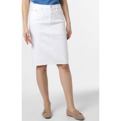 Lauren Ralph Lauren - Jeansowa spódnica damska, biały. Białe spódniczki damskie Lauren Ralph Lauren, bez wzorów, z jeansu, eleganckie. Za 449,95 zł.