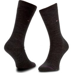Skarpety Wysokie Męskie TOMMY HILFIGER - 422104001 Anthracite Melange 030. Czarne skarpetki męskie marki TOMMY HILFIGER, z bawełny. Za 44,99 zł.