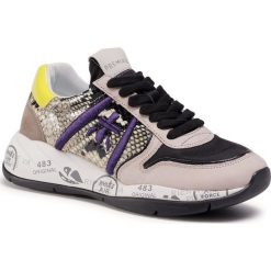 Sneakersy PREMIATA - Layla 4855 Multicolour. Półbuty damskie Premiata, bez wzorów, ze skóry, bez obcasa, na płaskiej podeszwie, bez zapięcia. Za 989,00 zł.