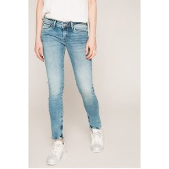 Pepe Jeans - Jeansy Cher. Niebieskie jeansy damskie skinny marki Pepe Jeans, z obniżonym stanem. W wyprzedaży za 269,90 zł.