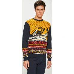 Medicine - Sweter XMASS. Brązowe swetry klasyczne męskie MEDICINE, l, z bawełny, z okrągłym kołnierzem. Za 129,90 zł.