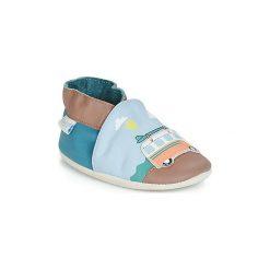 Kapcie niemowlęce Dziecko Robeez SURFING SUMMER. Niebieskie buciki niemowlęce marki Robeez, bez zapięcia. Za 149,00 zł.