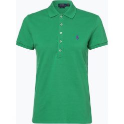 Polo Ralph Lauren - Damska koszulka polo – Slim fit, niebieski. Niebieskie koszulki damskie polo marki Polo Ralph Lauren, l, bez wzorów, bez rękawów. Za 439,95 zł.
