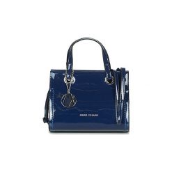 Torebki do ręki Armani Exchange TROUDALE. Niebieskie torebki klasyczne damskie marki Armani Exchange, bez wzorów, do ręki, bez dodatków. Za 669,00 zł.