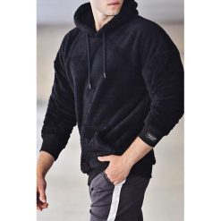 Bluza męska DROGO BLACK. Czarne bluzy męskie Bluza męska DROGO BLACK, s, bez wzorów, z kapturem, bez rękawów, z kapturem. W wyprzedaży za 89,00 zł.