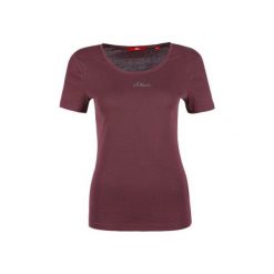 S.Oliver T-Shirt Damski 38 Burgund. Czerwone koszulki damskie marki S.Oliver, s. W wyprzedaży za 80,00 zł.