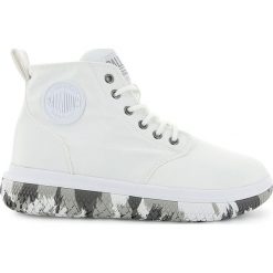 Botki damskie: Palladium CRUSHION Botki na platformie white