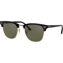 Ray-Ban - Okulary Clubmaster. Czarne okulary przeciwsłoneczne damskie Ray-Ban. W wyprzedaży za 569,90 zł.