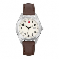 Zegarek "26029.CB" w kolorze brązowym. Brązowe zegarki damskie marki Victorinox, ze stali. W wyprzedaży za 359,95 zł.