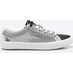 Pepe Jeans - Tenisówki. Szare trampki i tenisówki damskie marki Pepe Jeans, z jeansu, na sznurówki. W wyprzedaży za 259,90 zł.