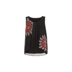 Topy na ramiączkach / T-shirty bez rękawów Desigual ALALADO. Szare topy damskie marki Desigual, l, z tkaniny, casualowe, z długim rękawem. Za 181,30 zł.
