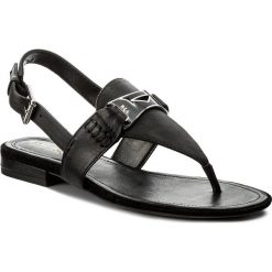 Sandały LAUREN RALPH LAUREN - Dayna 802689049001 Black. Czarne klapki damskie marki Lauren Ralph Lauren, z aplikacjami, ze skóry ekologicznej, bez obcasa, na obcasie. W wyprzedaży za 289,00 zł.
