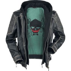 Kurtki męskie: Suicide Squad The Joker Kurtka skórzana czarny