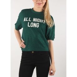 Lee All Night Long Sweter Zielony. Zielone bluzy damskie Lee, l, z nadrukiem, z bawełny, bez rękawów, bez kaptura. Za 343,95 zł.
