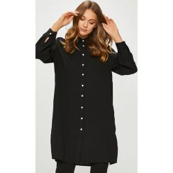 Answear - Koszula. Brązowe koszule damskie marki ANSWEAR, l, z materiału, klasyczne, z klasycznym kołnierzykiem, z długim rękawem. W wyprzedaży za 99,90 zł.