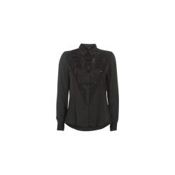 Koszule Guess NIRA. Czarne koszule damskie Guess, s, z aplikacjami, bez kołnierzyka, bez rękawów. Za 359,00 zł.