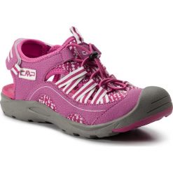 Sandały CMP - Adhara Wmn Hiking Sandal 39Q9546 Geraneo H820. Różowe klapki damskie CMP, bez wzorów, ze skóry ekologicznej, bez obcasa. W wyprzedaży za 159,00 zł.