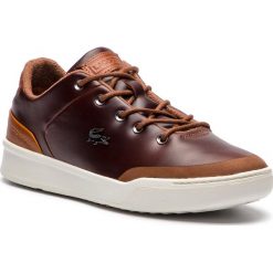 Sneakersy LACOSTE - Explorateur Classiclo3181 Cam 7-36CAM0028DT3 Dk Tan/Brw. Pomarańczowe sneakersy męskie marki Lacoste, na co dzień, bez wzorów, ze skóry, eleganckie, bez zapięcia. W wyprzedaży za 359,00 zł.