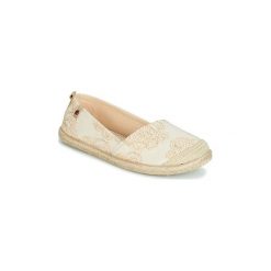 Espadryle Roxy FLORA II J SHOE CRE. Białe espadryle damskie marki Roxy, bez wzorów, bez obcasa. Za 179,00 zł.