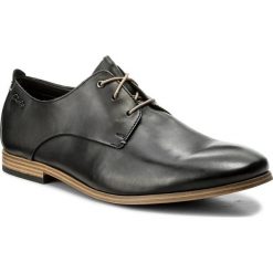 Półbuty CLARKS - Chinley Walk 261153717 Black Leather. Czarne buty wizytowe męskie Clarks, ze skóry ekologicznej. W wyprzedaży za 249,00 zł.