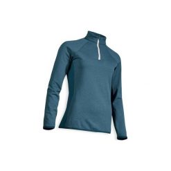 Sweter do golfa damski. Niebieskie swetry damskie INESIS, l, bez wzorów, z elastanu, bez rękawów, bez kaptura. Za 119,99 zł.