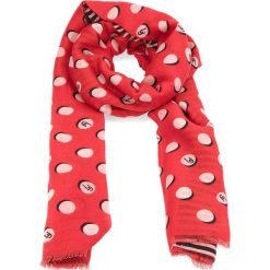Szaliki damskie: Szal LIU JO – Sciarpa Pois Logo 90 A18239 T0300 Cherry Red 81761