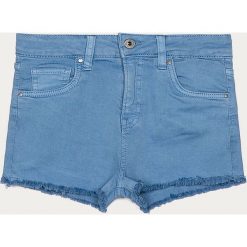Pepe Jeans - Szorty dziecięce Patty 128-180 cm. Niebieskie spodenki dziewczęce Pepe Jeans, bez wzorów, z elastanu, casualowe. Za 199,90 zł.
