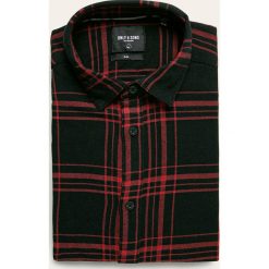 Only & Sons - Koszula. Czerwone koszule męskie Only & Sons, m, bez wzorów, z bawełny, klasyczne, z klasycznym kołnierzykiem, z długim rękawem. W wyprzedaży za 69,90 zł.