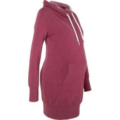 Długa bluza ciążowa bonprix czerwony rododendron melanż. Fioletowe bluzy damskie bonprix, bez wzorów, z długim rękawem, długie, bez kaptura. Za 99,99 zł.