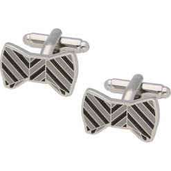 Spinka winman mankiet bow tie. Szare spinki do mankietów męskie marki Recman. Za 79,00 zł.