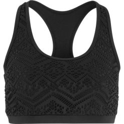 Biustonosz bikini bustier bonprix czarny. Czarne stroje kąpielowe damskie bonprix, bez wzorów. Za 74,99 zł.