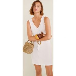 Mango - Sukienka Club. Szare sukienki damskie Mango, na co dzień, s, w paski, z wiskozy, casualowe, bez kołnierzyka, bez rękawów, proste. W wyprzedaży za 39,90 zł.