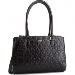 Torebka GUESS - HWSG71 81080 BLACK. Czarne torebki klasyczne damskie Guess, z aplikacjami, ze skóry ekologicznej. Za 679,00 zł.