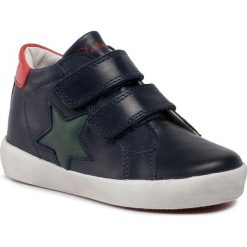 Sneakersy NATURINO - Dorrie 0012014197.03.1C38 M Navy/Verdone/Rosso. Niebieskie trampki chłopięce Naturino, bez wzorów, ze skóry, bez zapięcia. Za 429,00 zł.