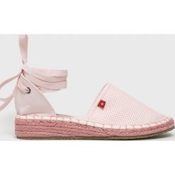 Big Star - Espadryle. Różowe koturny damskie BIG STAR, bez wzorów, z gumy, bez obcasa, na obcasie. W wyprzedaży za 59,90 zł.