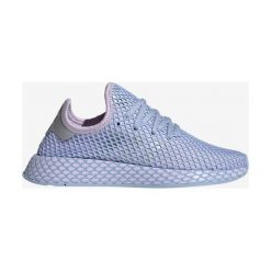 Adidas Originals Deerupt Runner Tenisówki Niebieski. Niebieskie trampki i tenisówki damskie adidas Originals, bez wzorów, z materiału, bez zapięcia. Za 430,95 zł.