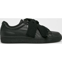 Puma - Buty Basket Heart Bio. Fioletowe buty sportowe damskie Puma, bez wzorów, ze skóry, sportowe. W wyprzedaży za 299,90 zł.