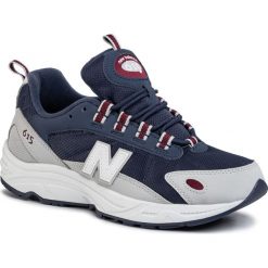 Sneakersy NEW BALANCE - ML615DC Granatowy Szary. Szare sneakersy męskie New Balance, na co dzień, bez wzorów, ze skóry ekologicznej, bez zapięcia. W wyprzedaży za 279,00 zł.