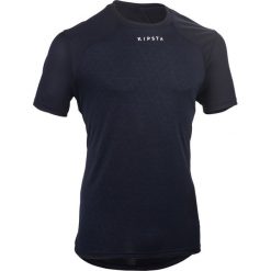 Koszulka do rugby Perf Tee R500. Niebieskie koszulki męskie OFFLOAD, m, bez wzorów, z poliesteru, bez kołnierzyka, bez rękawów. Za 34,99 zł.