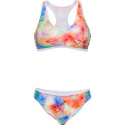 Stroje kąpielowe damskie: Bikini (2 części) bonprix biało-pomarańczowy