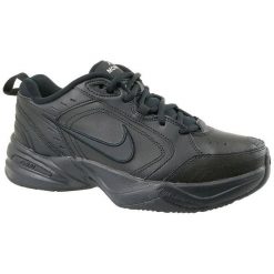 Nike Monarch Iv 415445-001 47 Czarne. Czarne buty sportowe męskie marki Nike, ze skóry. W wyprzedaży za 199,99 zł.