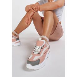 Różowe Sneakersy Brethose. Różowe sneakersy damskie Renee. Za 119,99 zł.