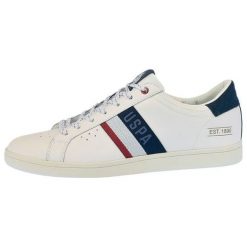 U.S. Polo Assn. Tenisówki Męskie Icon 43 Białe. Białe trampki męskie U.S. Polo Assn., bez wzorów, ze skóry, bez zapięcia. Za 369,00 zł.